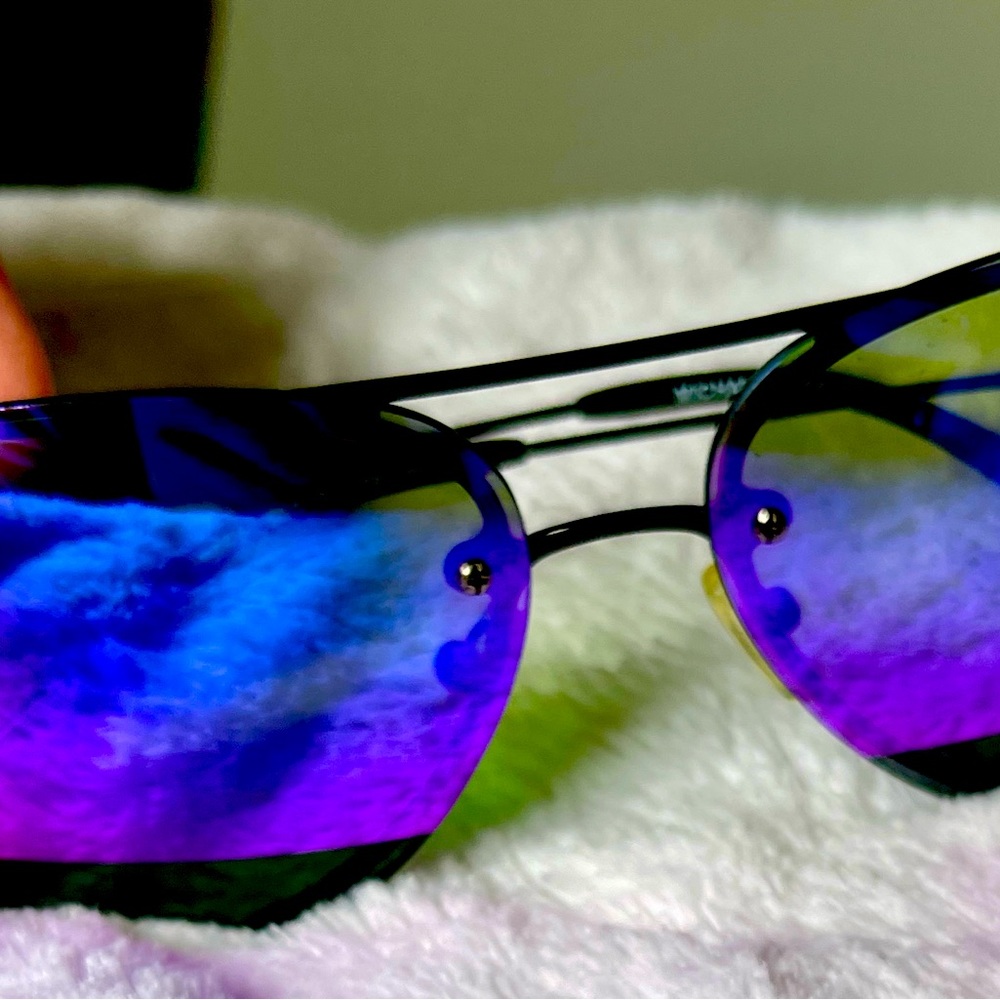 Michael Kors aviator reflective lens - blue and purple